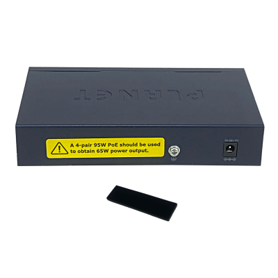 POE-E304 PLANET Switch PoE+at 1 Entrada a 4 Salidas 5-1000 56W 50-56V requiere Fuente 5,5x2,1
