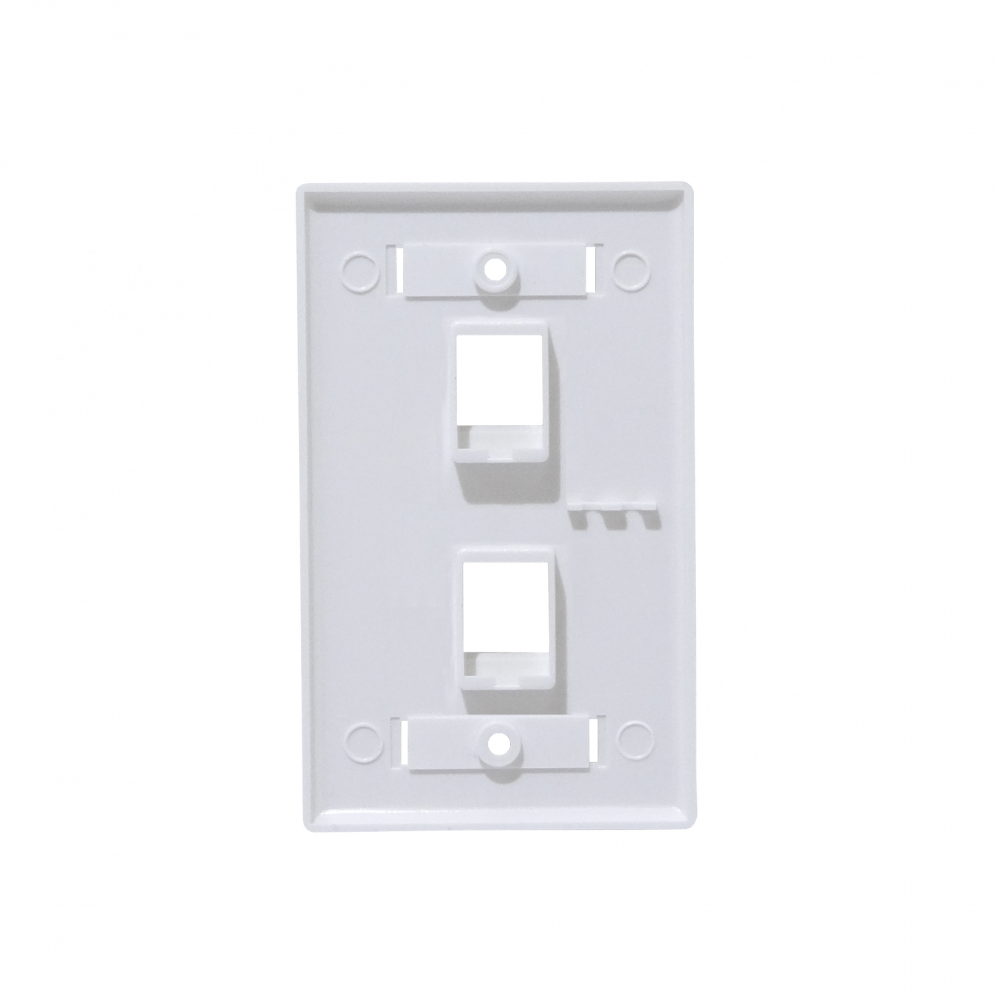 FP2W BLANCO con/Identificadores 2-Keystone Placa Frontal Vertical 70x114mm