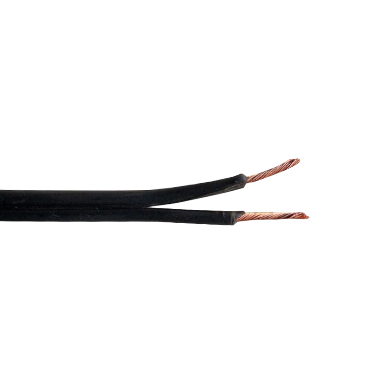 2X24N 2x24AWG CCA 100mts Cable PVC Negro Paralelo Multifilar 11x0,15mm