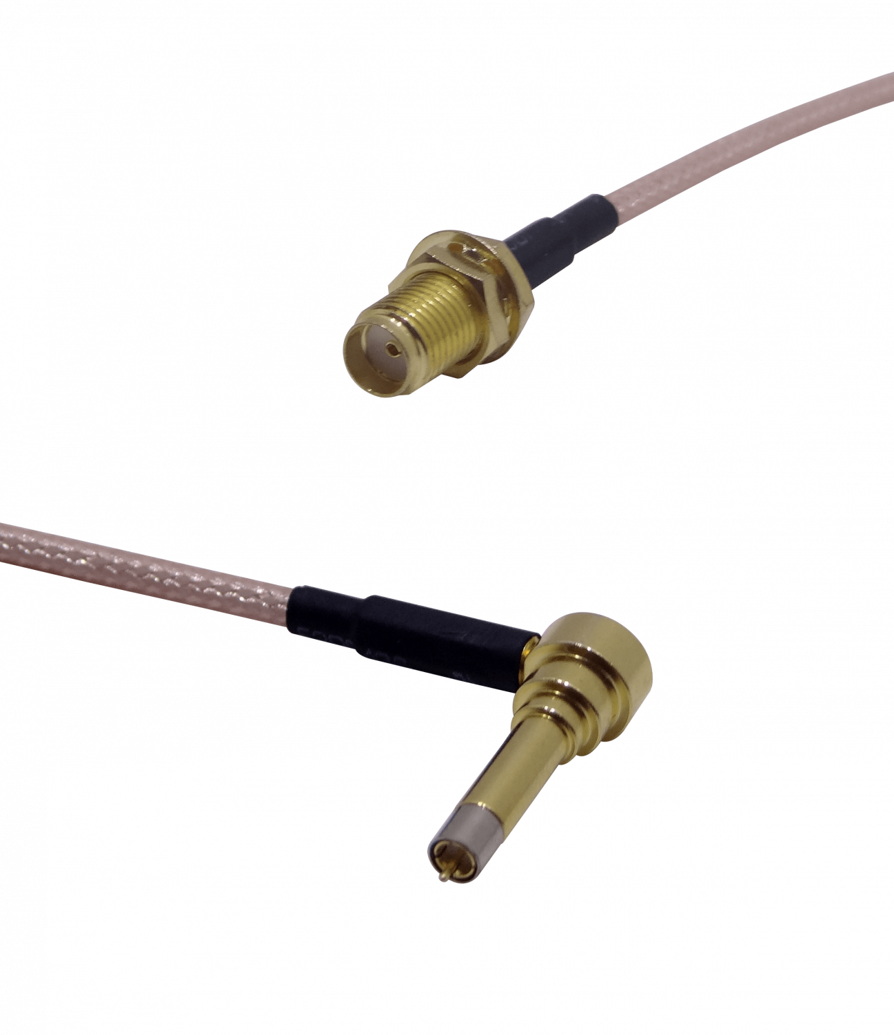 CA-IP9PSJ IP-9-Macho-90º .SMA-Hembra Cable Coaxial RG316 11cm