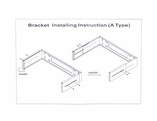 RKB02-3L LINKMADE Soporte Mural Abierto Ajustable de 2 Unidades con Bisagra