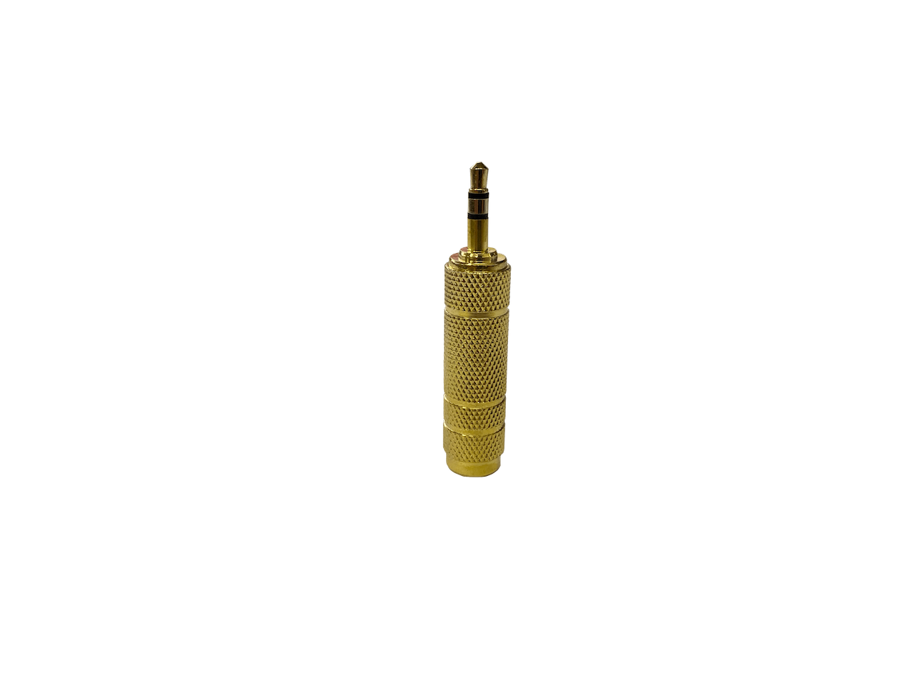 MA-098 Adaptador acoplador de audio estéreo, conector hembra de 6,35mm (1/4") a conector macho de 3,5mm (1/8")