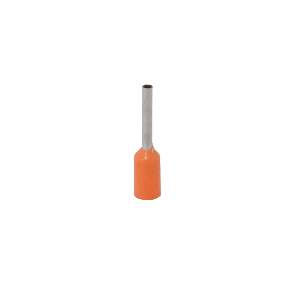E0508-B Naranja 0,5mm2 8/14mm 100 piezas AWG22 Terminales de férula aislados para crimpar