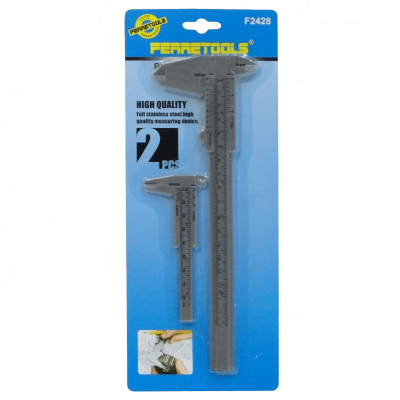 PIE-METRO 2 Piezas Calibrador Vernier 180mm/7 Pulgadas + 80mm/3 Pulgadas
