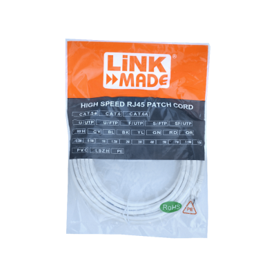 C6AW-70 LINKMADE 7mt Cat6a U/FTP Blanco LSZH Cable de Red Ensamblado Multifilar