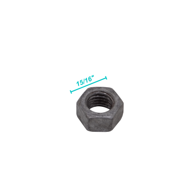 GTL01058 Perno de ojo 5/8 x 8 pulgadas con 2 tuercas hexagonales de 15/16 y 2 placas de 6x6 cm