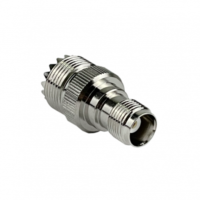 UHTH Adaptador acoplador coaxial de conector hembra UHF a conector hembra TNC