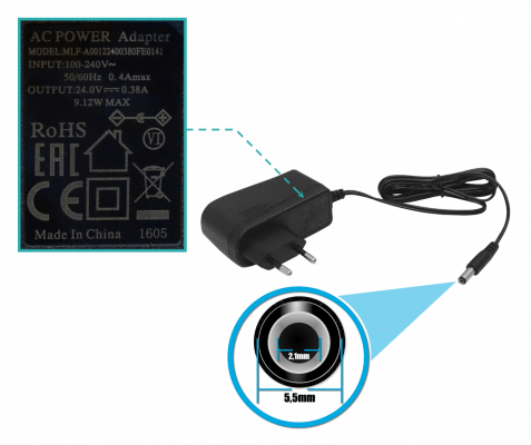 RBGROOVEA-52HPN MIKROTIK L4 2,4/5GHz 1-N-M 1-100 inc-24V Exterior 1x1 inc-Antena-6dBi