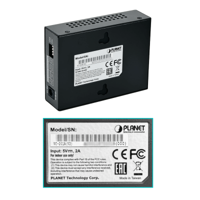 VC-201A PLANET Extensor Ethernet sobre VDSL de 1,5km, configuración Maestro/Esclavo, necesita par