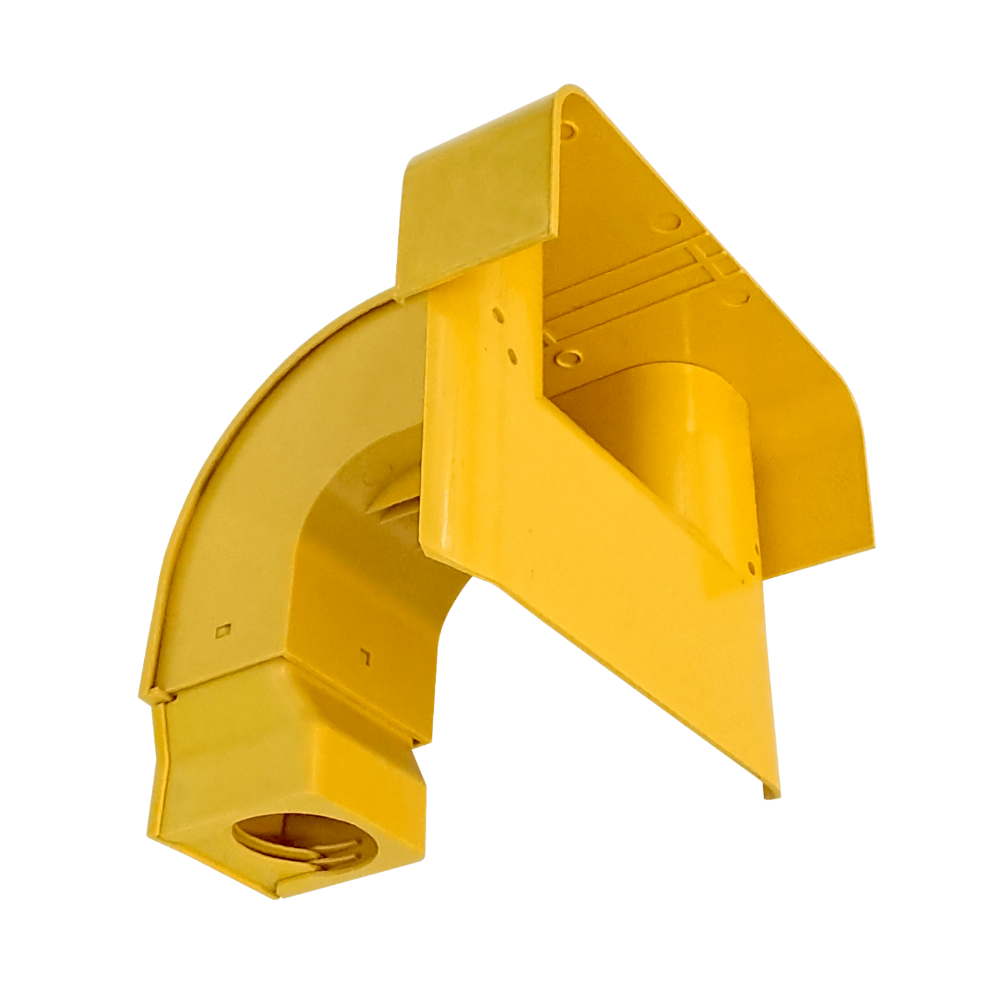 CCA-KMFM Tapa de acceso lateral amarilla para canaleta de 120/240/360x100mm, fabricada en PC+ABS libre de halógenos