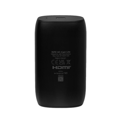 UC-CAST-LITE UBIQUITI Dispositivo Conectividad inalámbrica Interfaz 1-HDMI-H Pantalla UniFi Connect Incluye Alimentación 5V Conexión USB-C