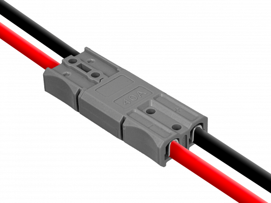BTAA40 conector Anderson SB40 de 40 amperios 5mm dos unidades color gris terminales de enchufe macho