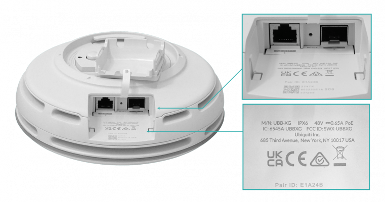UBB-XG-LIQ USADO UBIQUITI 2-unids 6Gbps Edificio a Edificio UniFi 60GHz 5GHz PtP