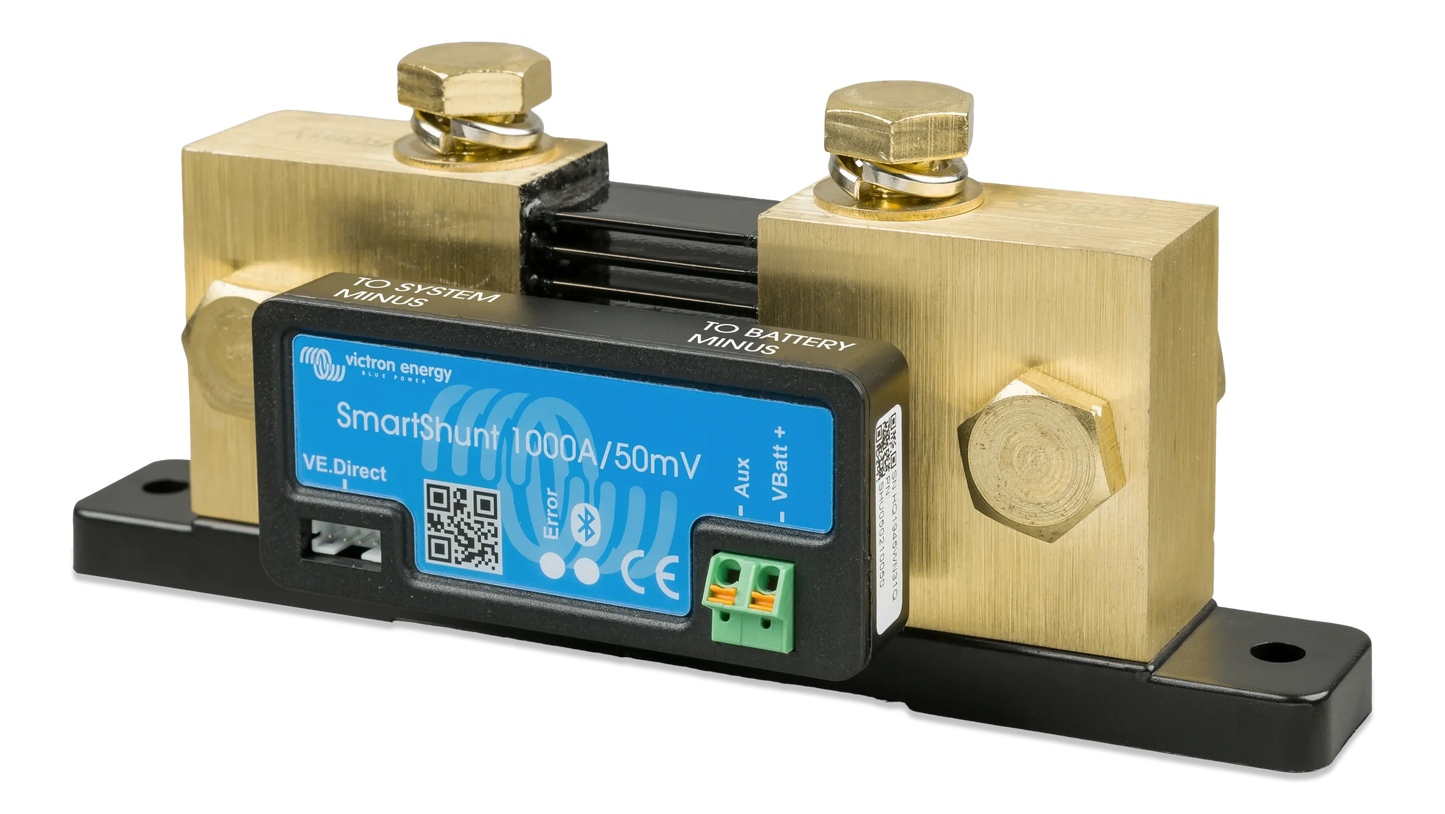 Medidor de Corriente de Baterías Inteligente – Victron Smartshunt 1000A 50mV