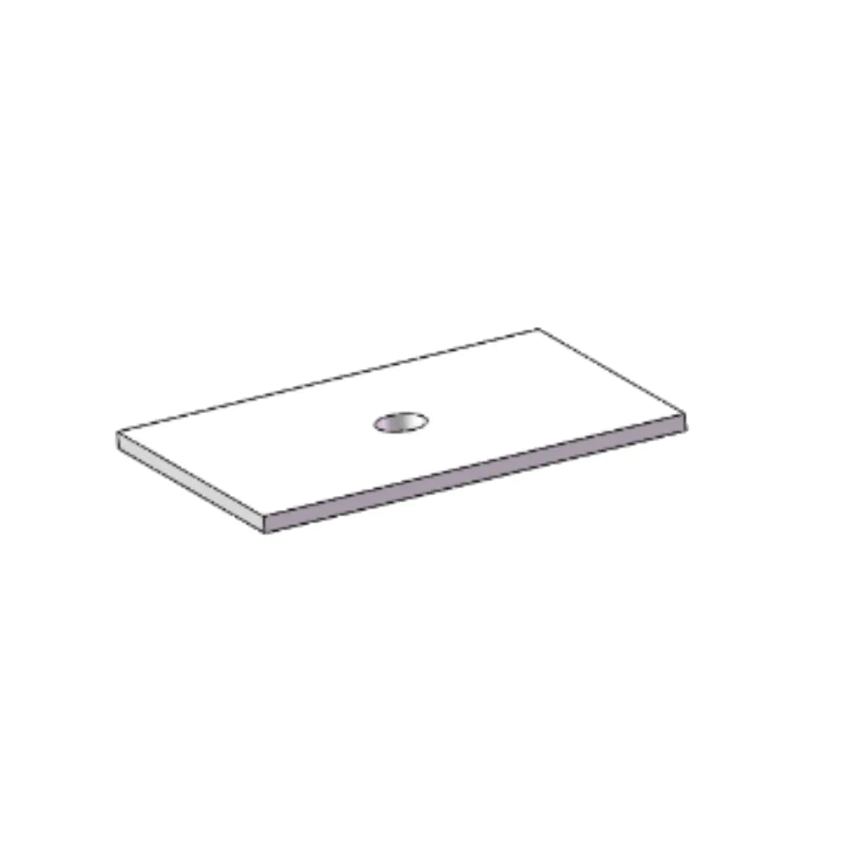 Placa Auxiliar de Aluminio para Sistema TYN-326-OP1 (Sin riel)