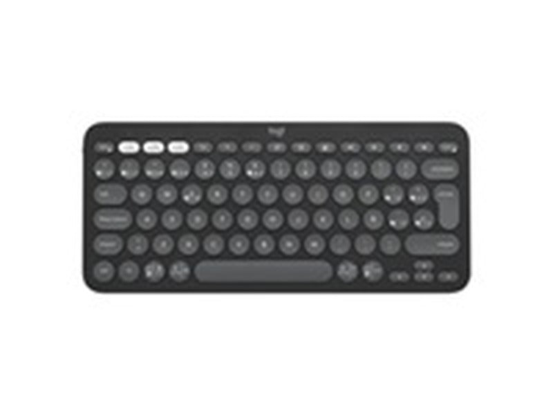 Logitech Teclado inalambrico Pebble Keys 2 K380s Grafito Esp