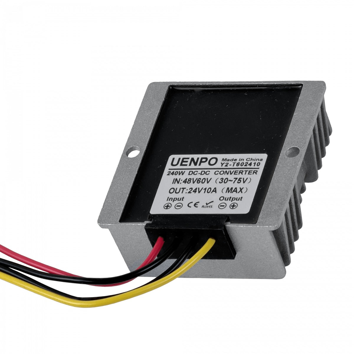 DCDC48-24V Convertidor Reductor DC-DC Entrada: 38-56VDC (Nominal 48V), Salida: 24VDC 10A 240W