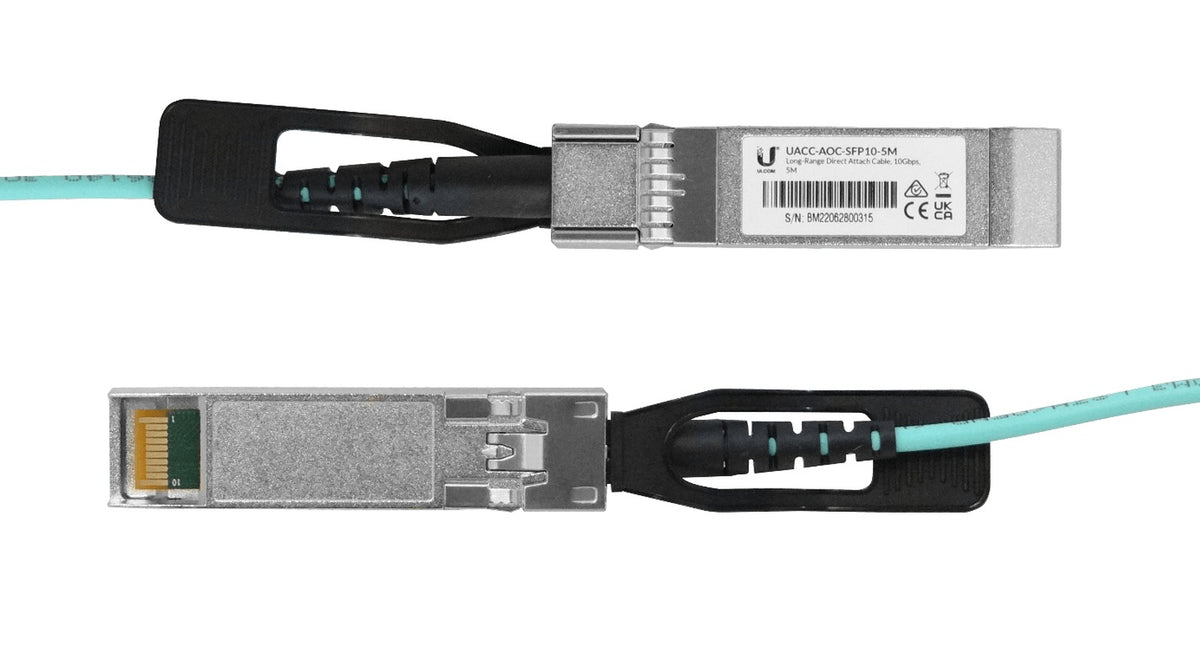 UA1-5. Cable de interconexión UI de 5 metros SFP+ 10Gbps, fibra multimodo de 3 mm, conexión directa UACC-AOC-SFP10-5M UACC-AOC-SFP10-5M UBIQUITI