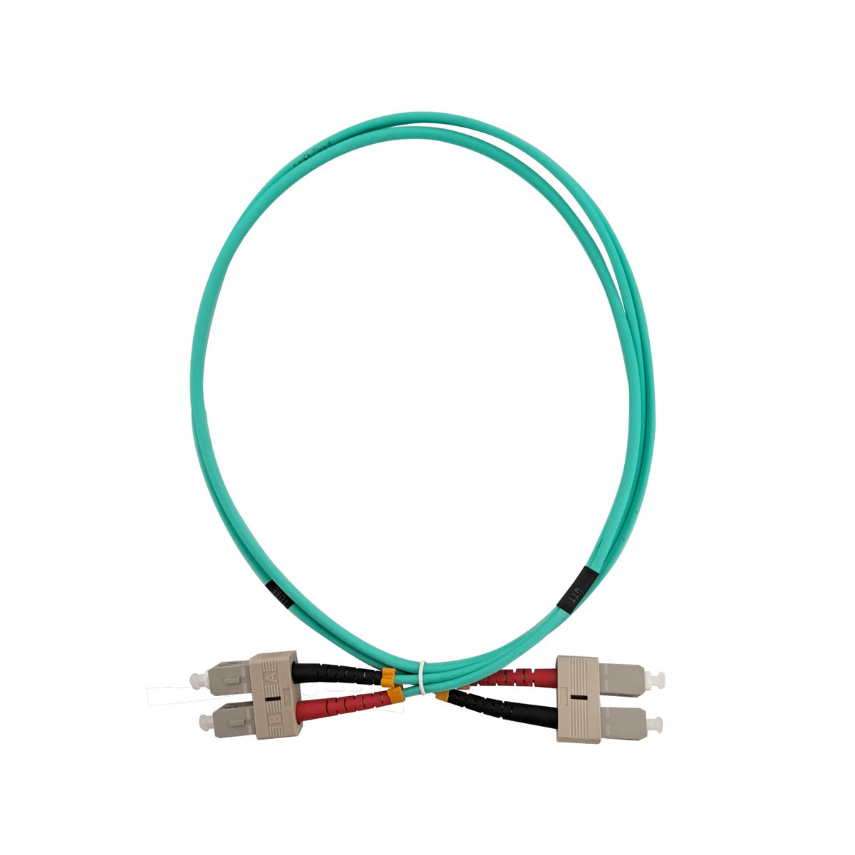 JF3CC1 1 metro SC-SC OM3 Multimodo MM Dúplex Latiguillo Fibra 3.0mm 50/125um LSZH