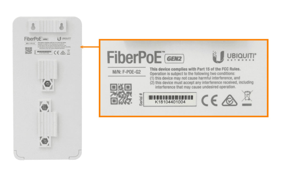 F-POE-LIQ UBIQUITI DE SEGUNDA MANO Generación 2 1-Puerto SFP 1-Puerto 10/100/1000 1-Entrada PoE/RJ45/Bornera 24/50V Para Intemperie