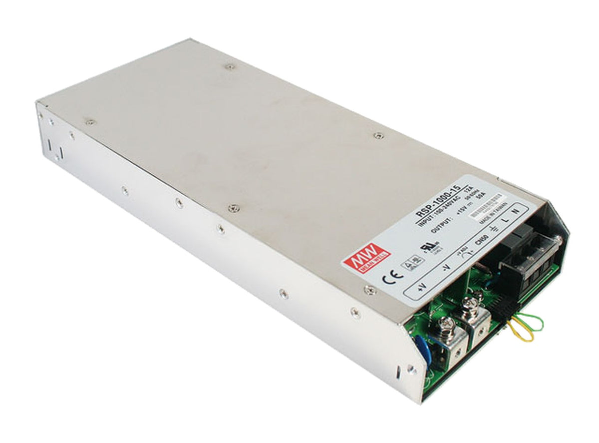 Fuente de poder Gabinete PFC 1000W 1 Salida RSP-1000 - 15V