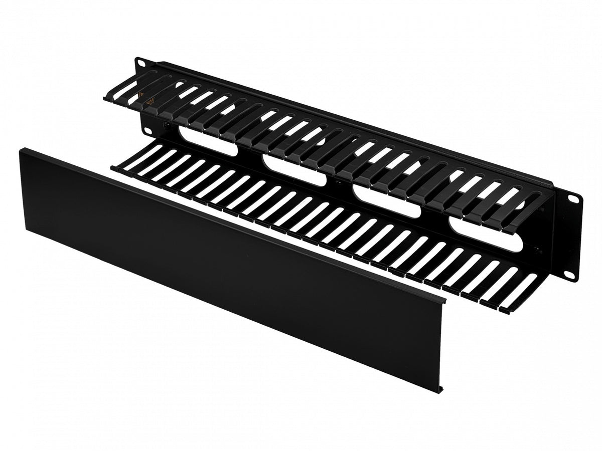 RAD-2PL LINKMADE Bandeja para rack de 19 pulgadas y 2 unidades de altura, fabricada en metal y plástico con 78mm de fondo