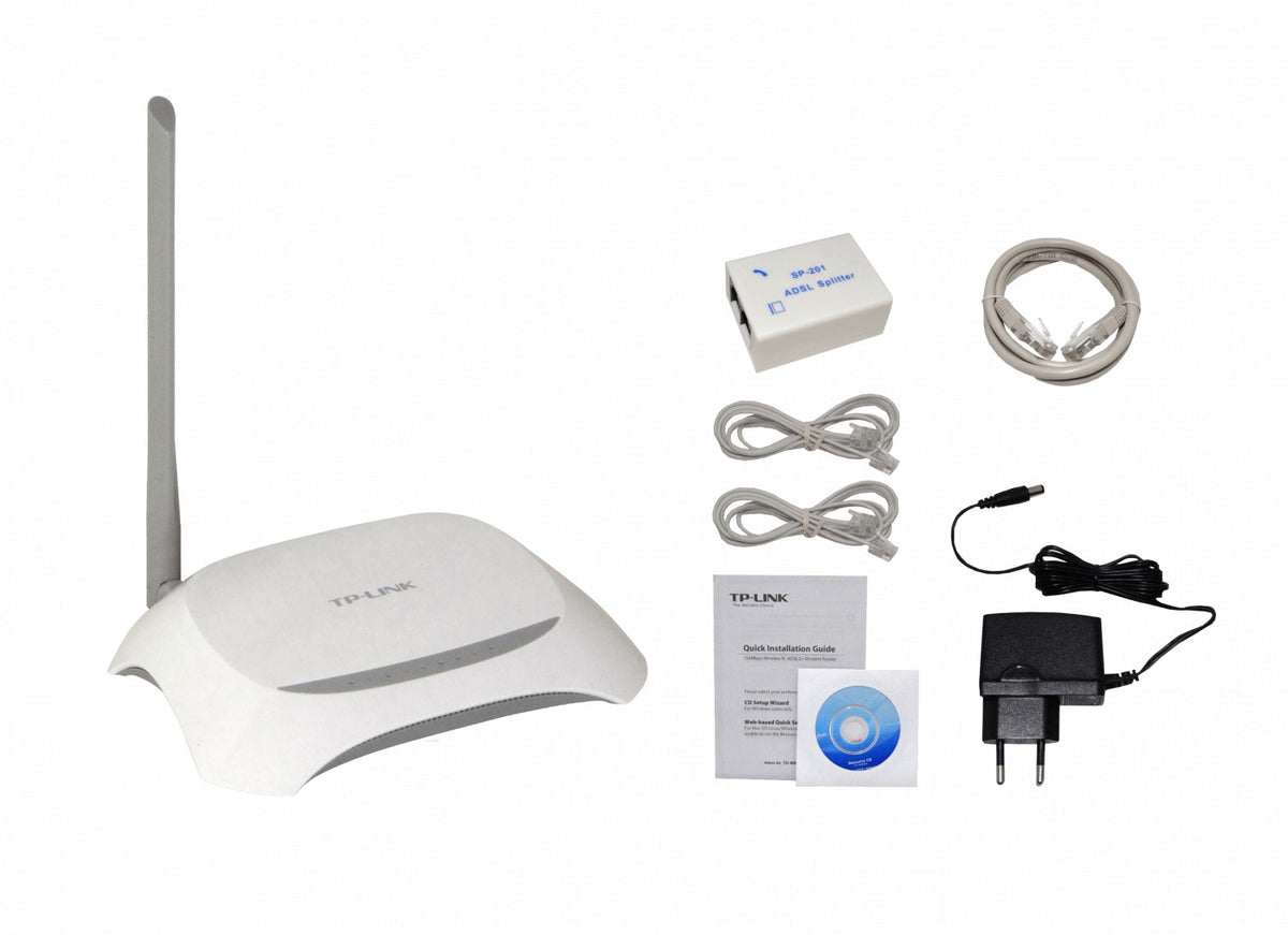 TD-W8901N TP-LINK Ant-5dBi-Fija N150mbps-2,4GHz 1-RJ11-ADSL2 4-100 Modem Router