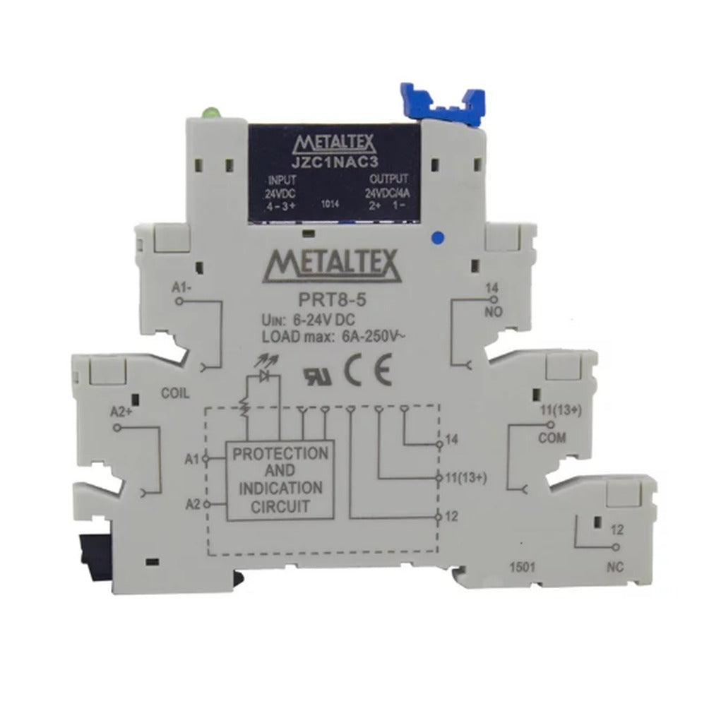Interfaz de relé riel DIN 6.2mm contacto SSR MOSFET serie PRZ-1D - 24VDC