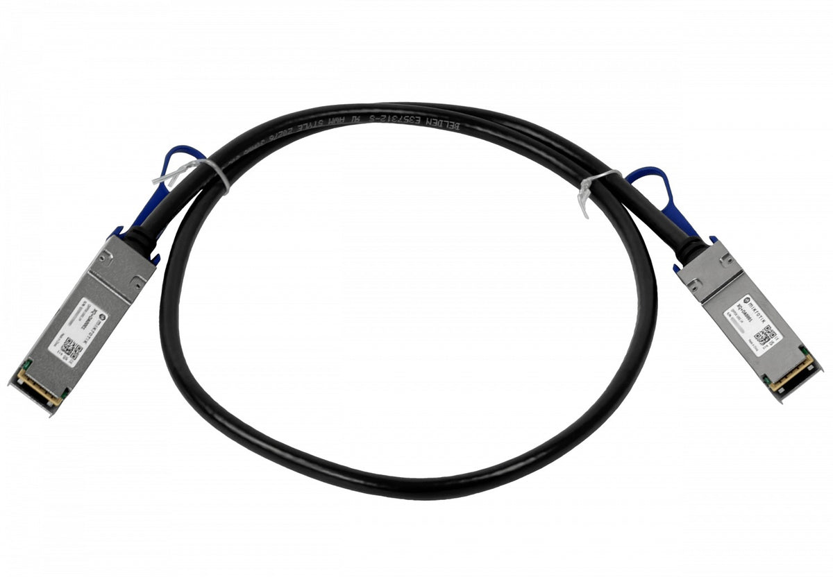 XQ+DA0001 MIKROTIK 1mt QSFP28-100G Cable de Interconexión Directa Backbone DAC Cobre 30AWG PVC