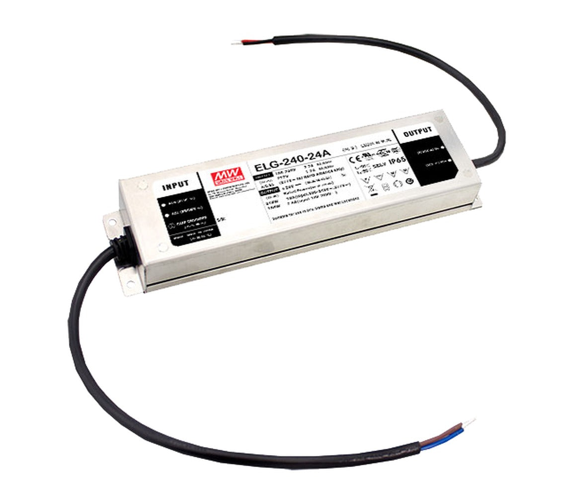 Driver LED carcasa metálica voltaje PFC opcional DALI 240W ELG-240 - 48V - B - 3 en 1 (1-10V, Resistor, PWM)