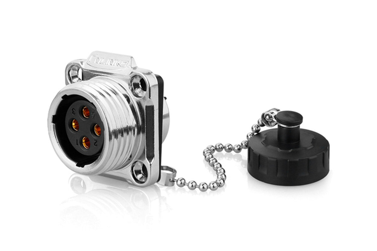 Conector Serie YW-20 Hembra 4 Pines Socket Soldar CNLINKO
