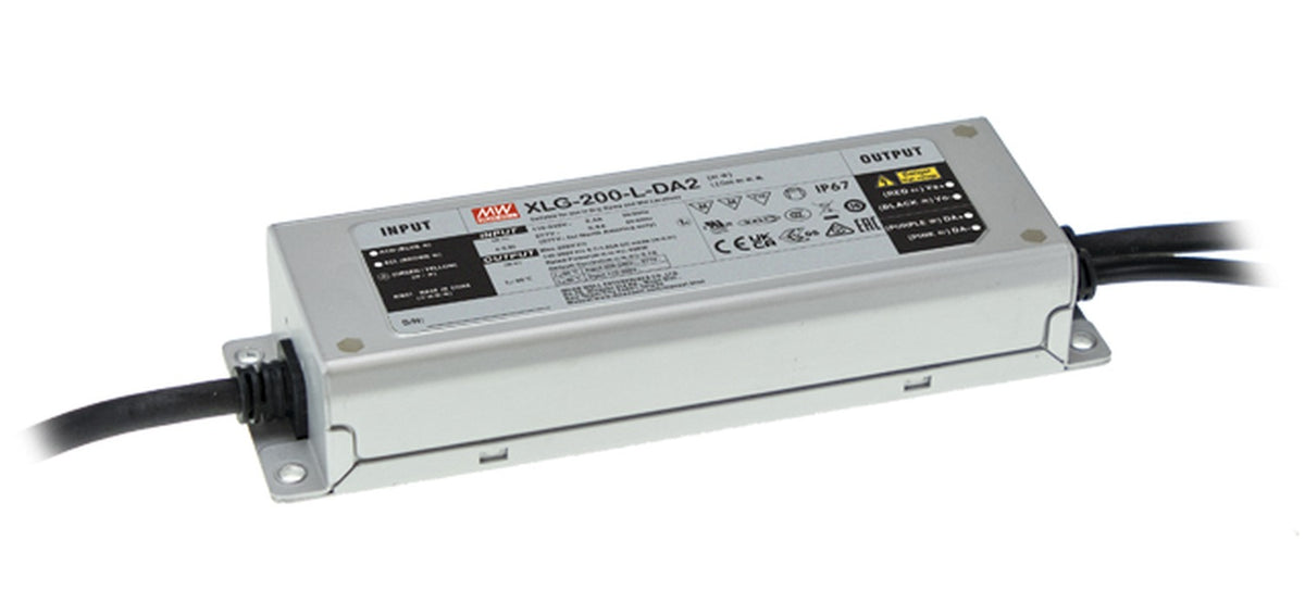 Driver LED metal de potencia DALI-2 200W XLG-200-DA2 - 700mA (comúnmente usado)