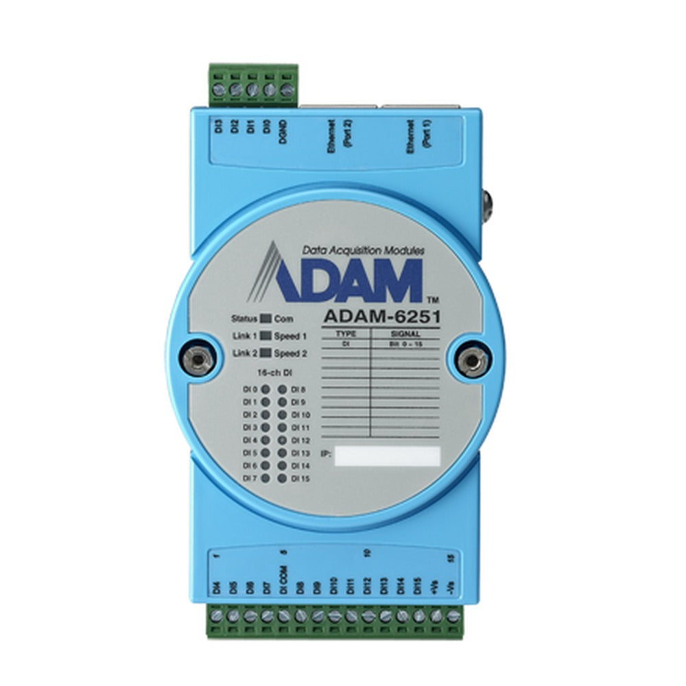 16-ch Isolated Digital Input Modbus TCP Module