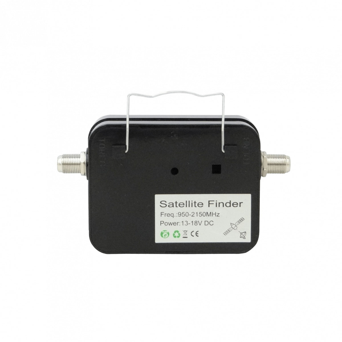 SAT-FINDER Localizador Satelital Medidor de Satélite 2 Conectores F-Hembra 950-2150MHz 13-18VDC