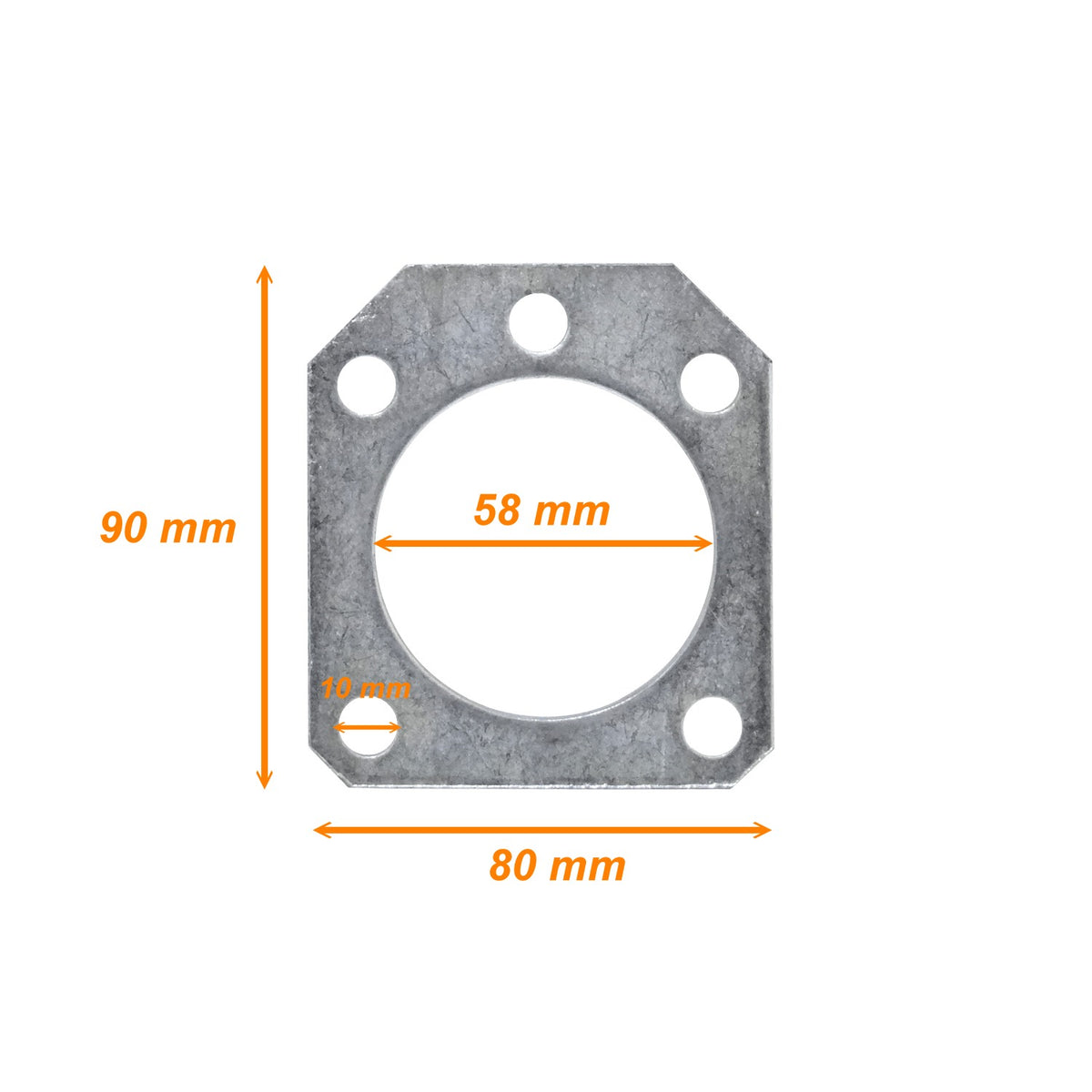 MAST-GP57 LINKMADE Placa de Repuesto para Mástil Guy Plate de 57mm