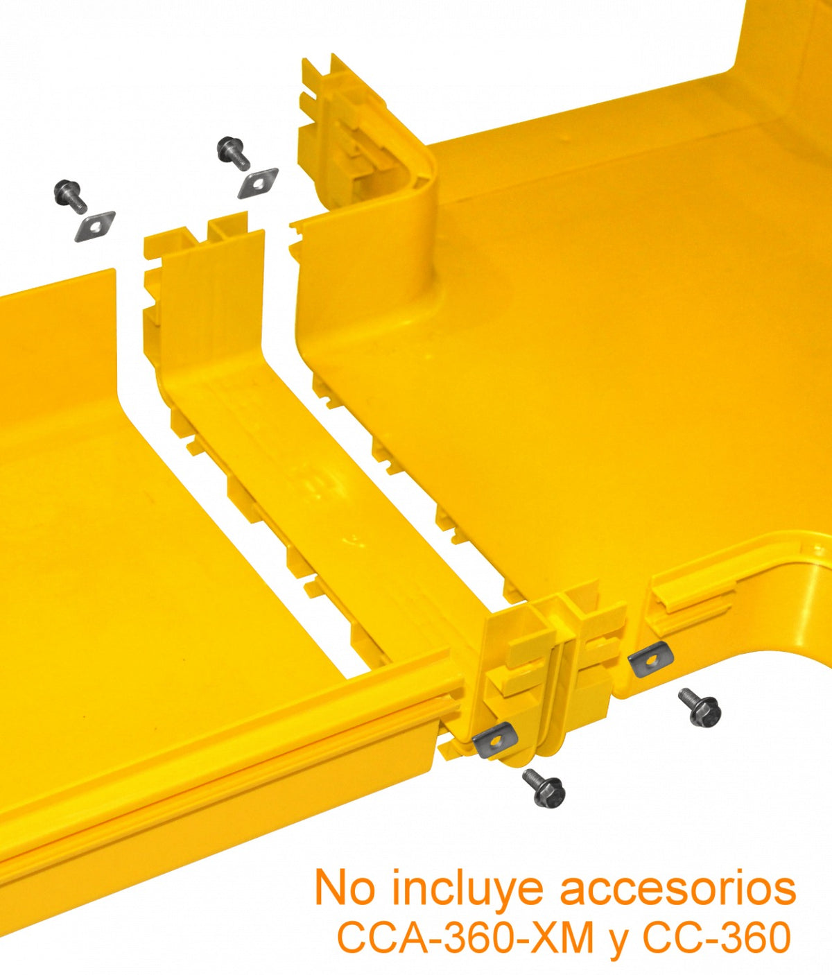 CCA-360-U 360x100mm Acoplador Amarillo PC+ABS LSZH Hembra