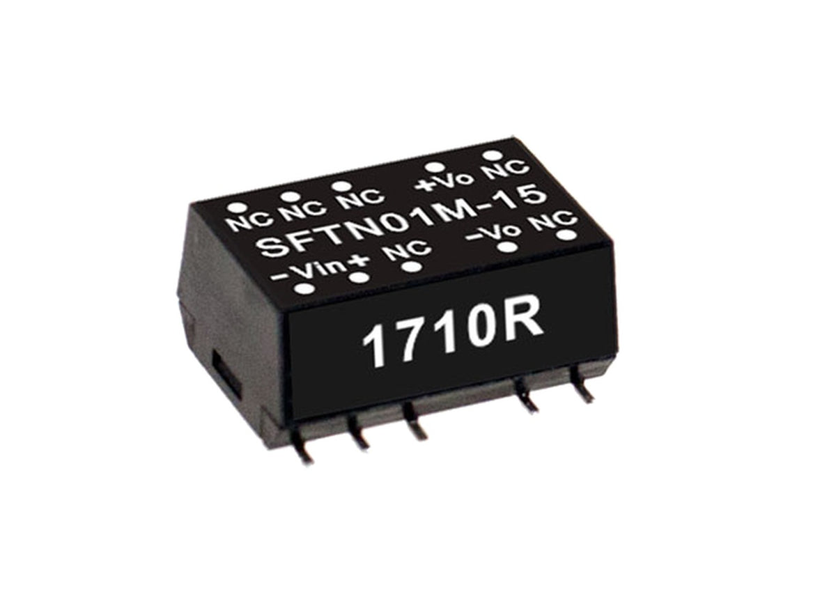 Conversor DC-DC SMD no regulado 1W SFTN01 - 21.6 a 26.4VDC - 12V