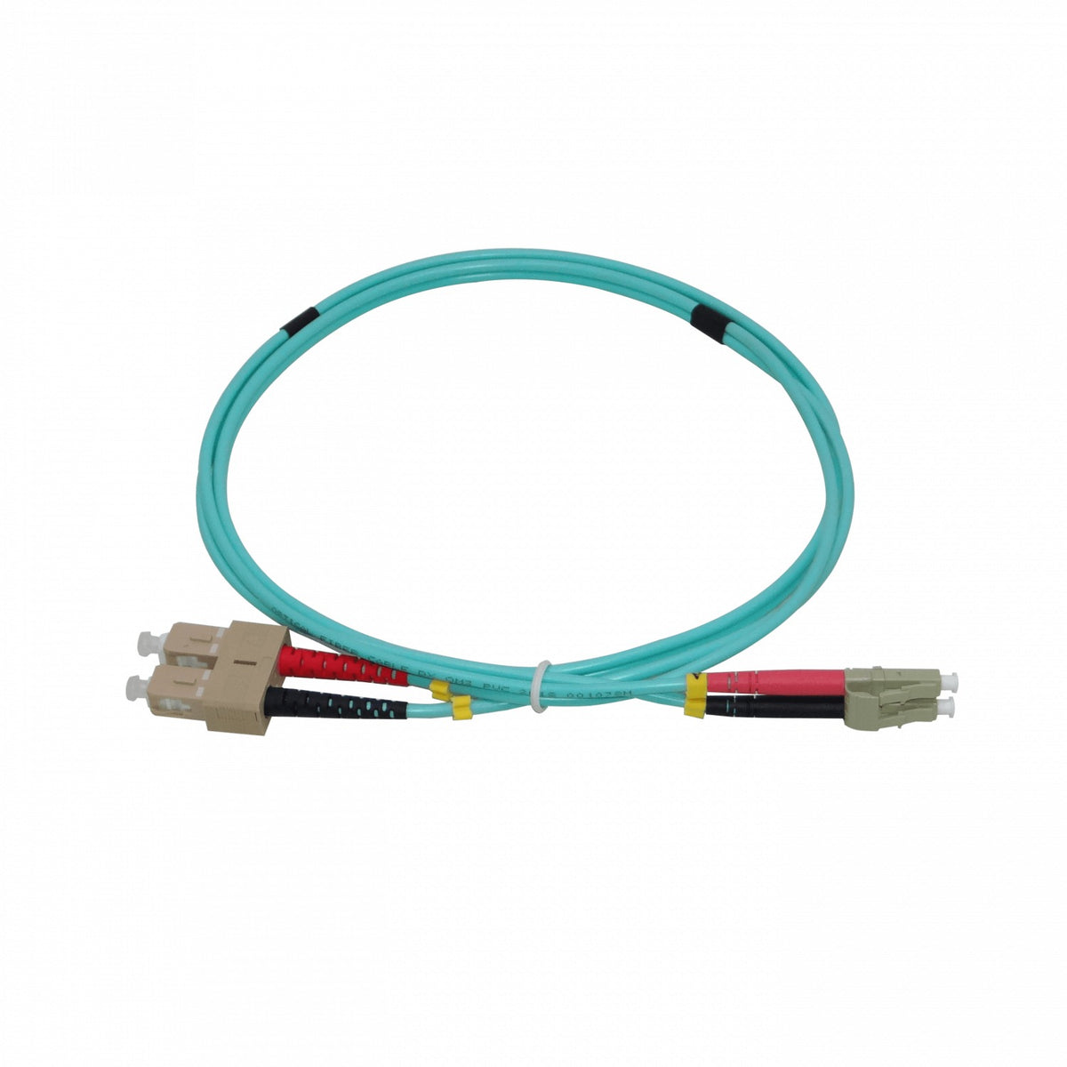 JF3LC1 1 metro LC-SC OM3 Multimodo MM Dúplex Latiguillo de Fibra 50/125um 3.0mm LSZH