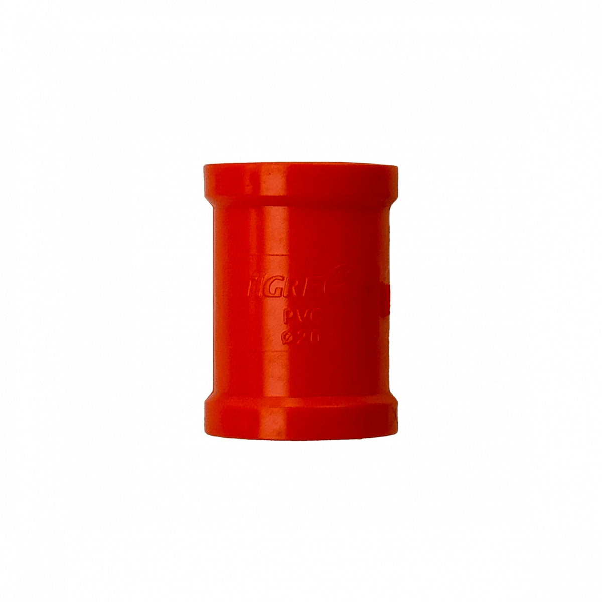 NVC20-CP 20mm Acoplador PVC para Tubería Naranja Certificación SEC