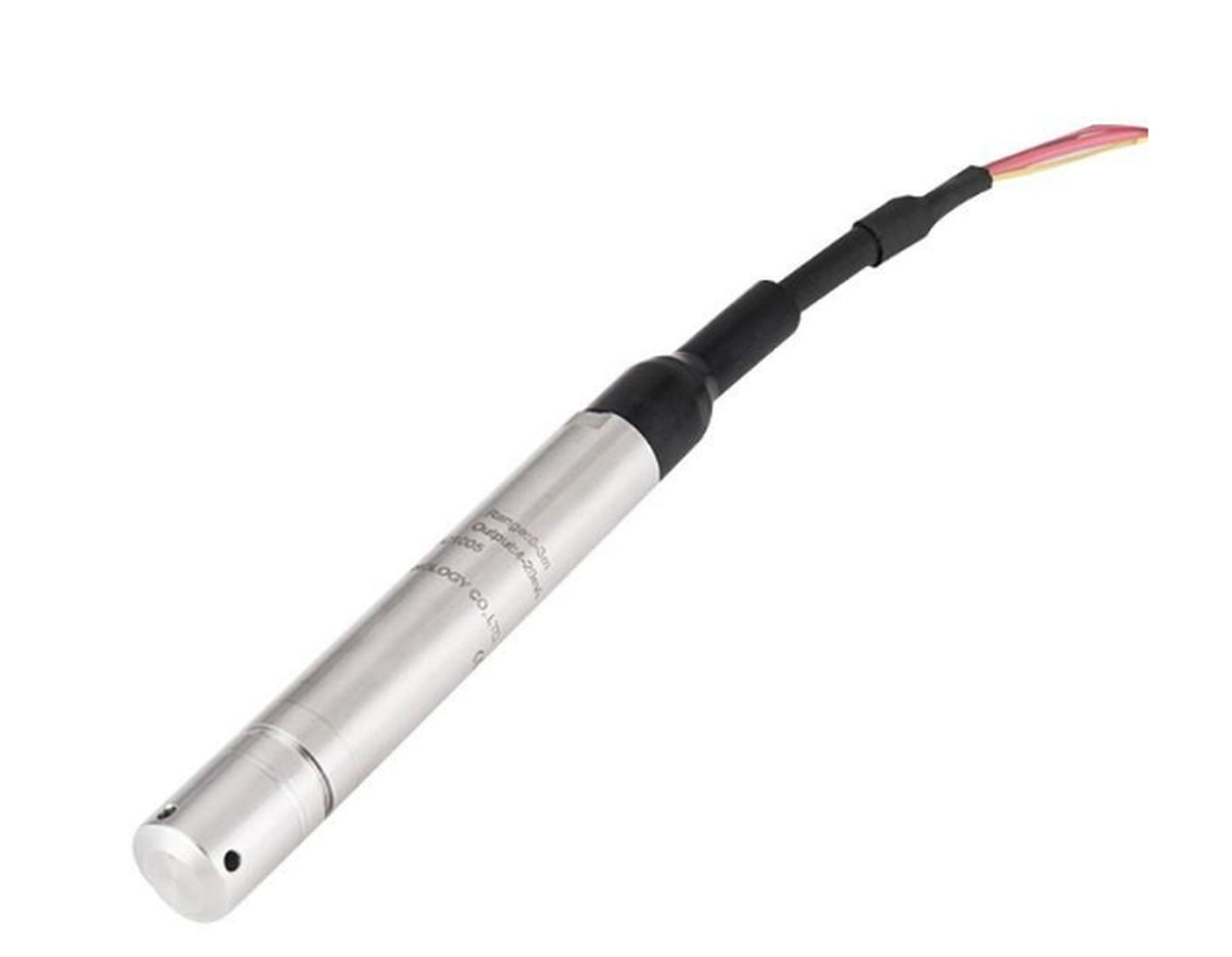 Sensor de nivel hidrostático 19mm 0-30m para pozo agua 4-20mA 35 metros de cable 0.25%FS