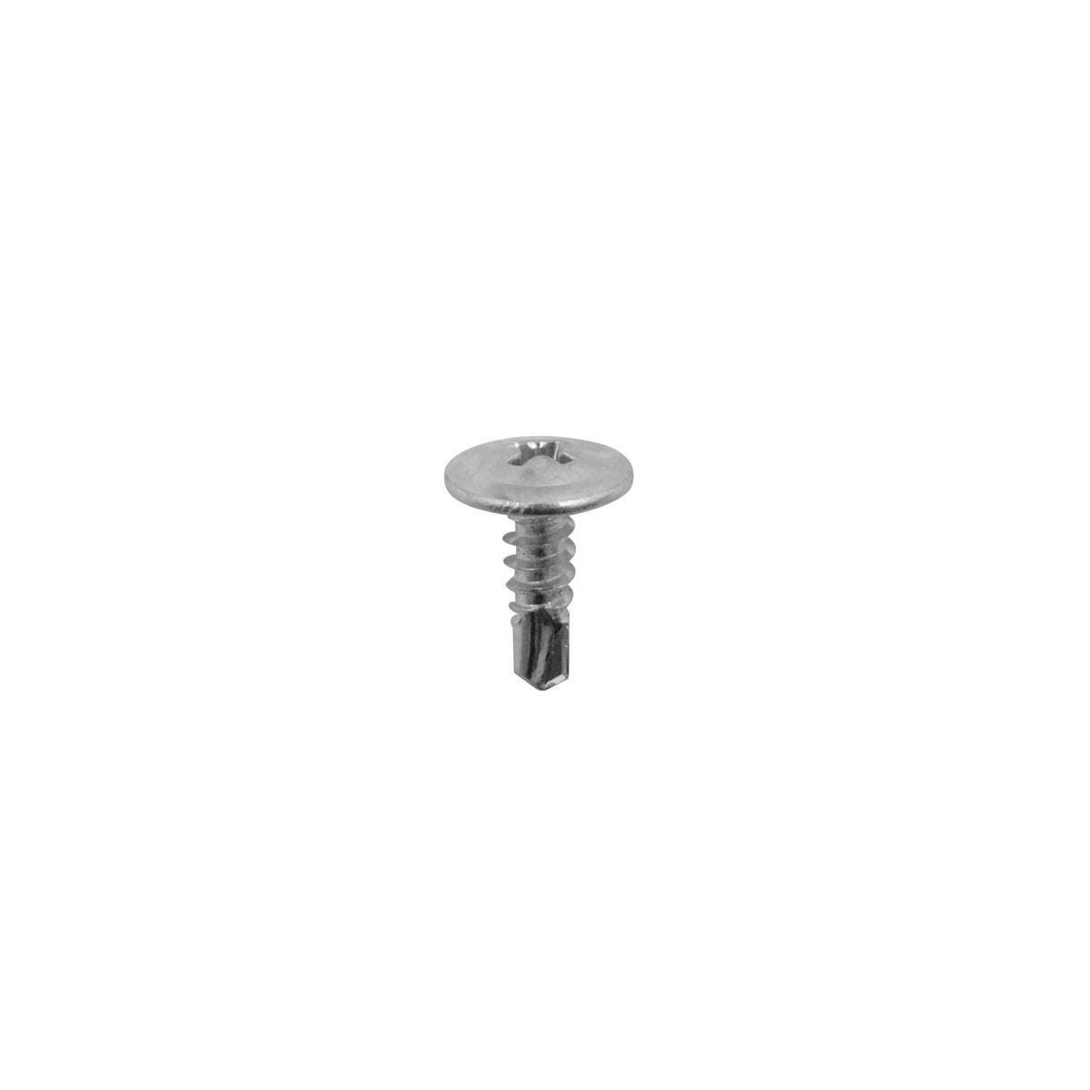 BJ8-05 Tornillo autotaladrante de zinc 8x1/2 pulgada longitud 13mm punta de broca 10mm paquete 100 unidades paso 0,5