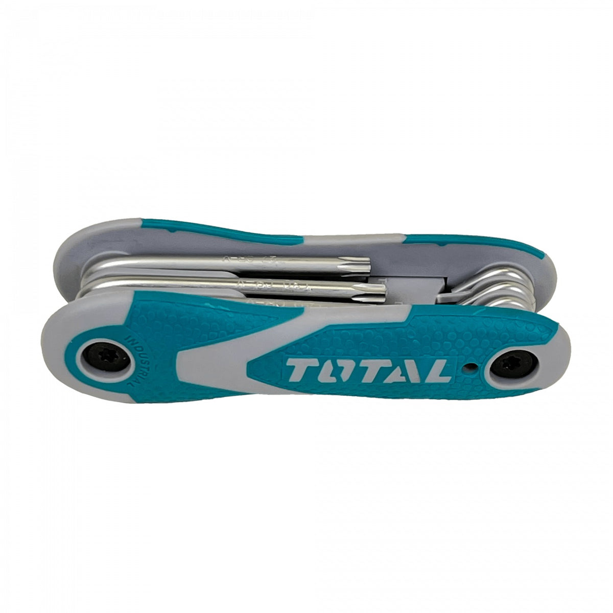 HW-121L TOTAL Juego de 8 llaves de punta Torx: T-9, T-10, T-15, T-20, T-25, T-27, T-30, T-40