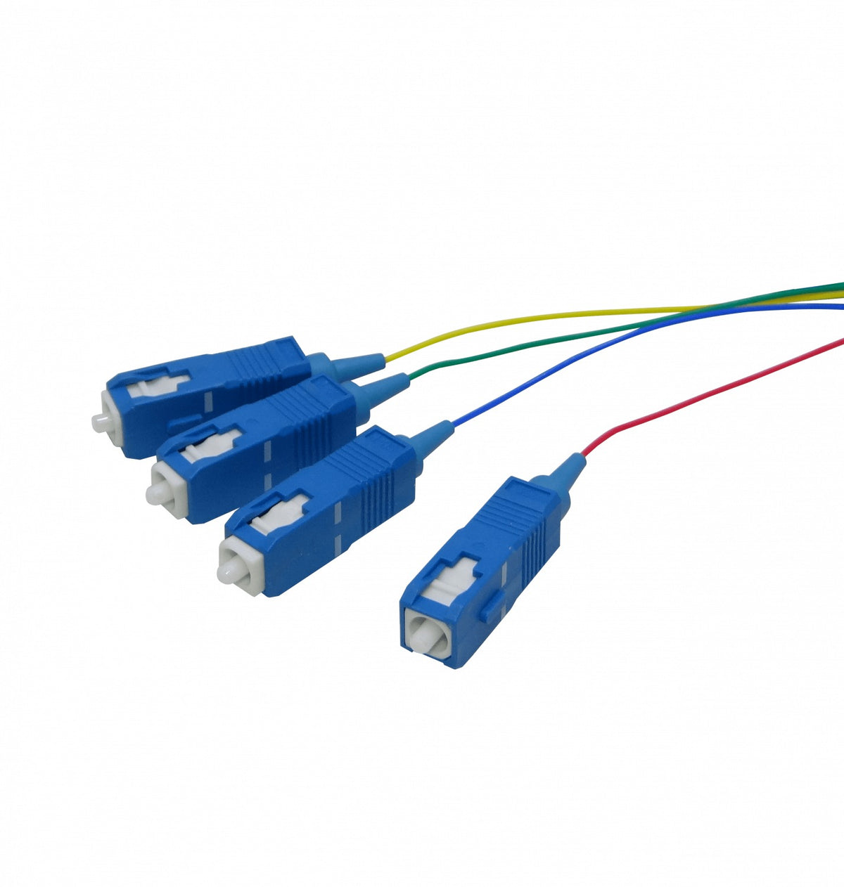 JFSC-4 Lote de 4 Pigtails de Fibra Óptica Monomodo SC/UPC 9/125um de 1,5 Metros con Cable de 0,9mm