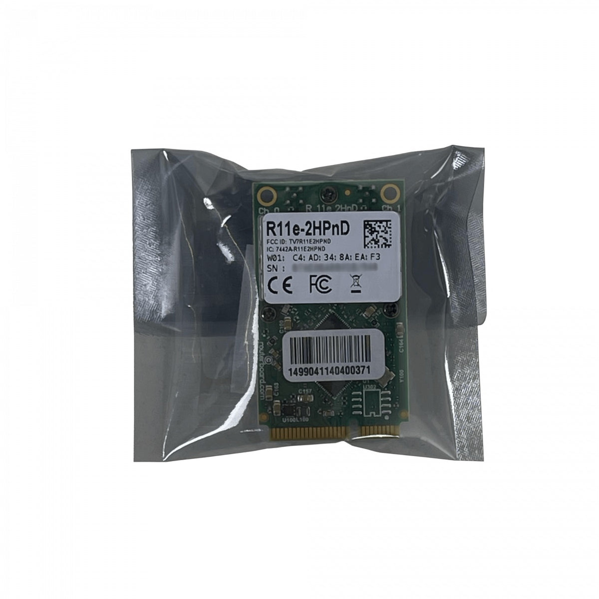 R11E-2HPND MIKROTIK 2-MMCX 30DBM 2,4GHZ B/G/N 1000MW ATHEROS AR9580 TARJETA MINIPCIE