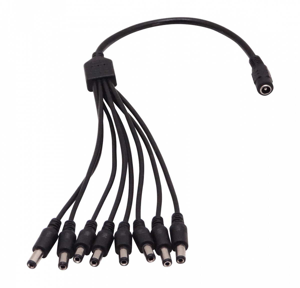 DCJ8P 1-DC-H a 8-DC-M Divisor Cable Adaptador 9cm+10cm Clavija-5,5x2,1mm