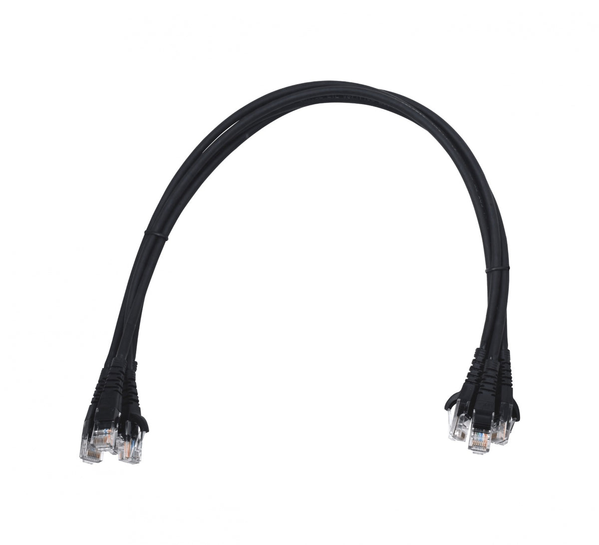 CP6N-05-4 LINKMADE 4un 50cm CAT6 NEGRO LSZH Latiguillo de Red Moldeado 4x0,5mt