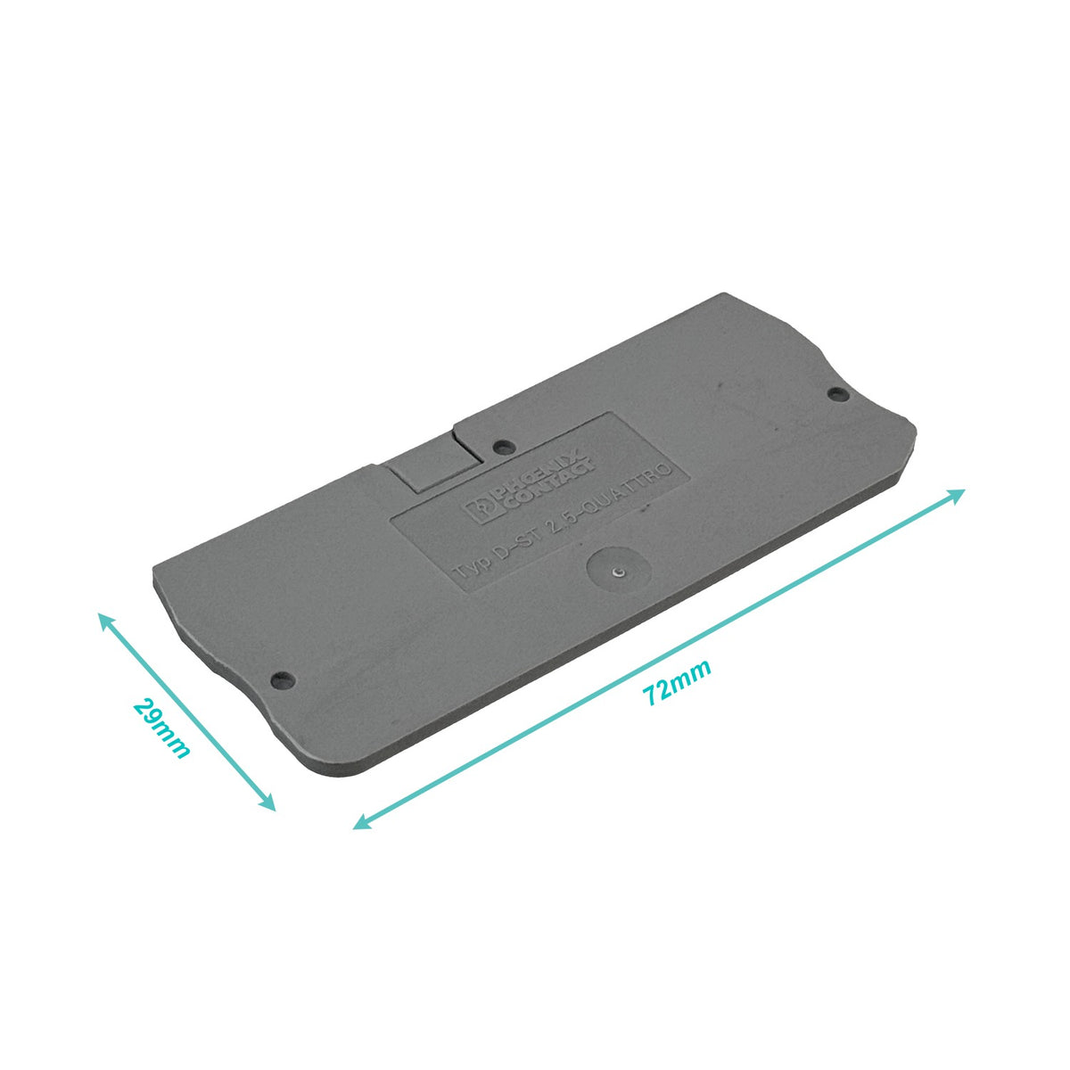 BOR-TAPA PHOENIX Tapa Final p/D-ST 2.5-QUATTRO BOR25-4G Gris