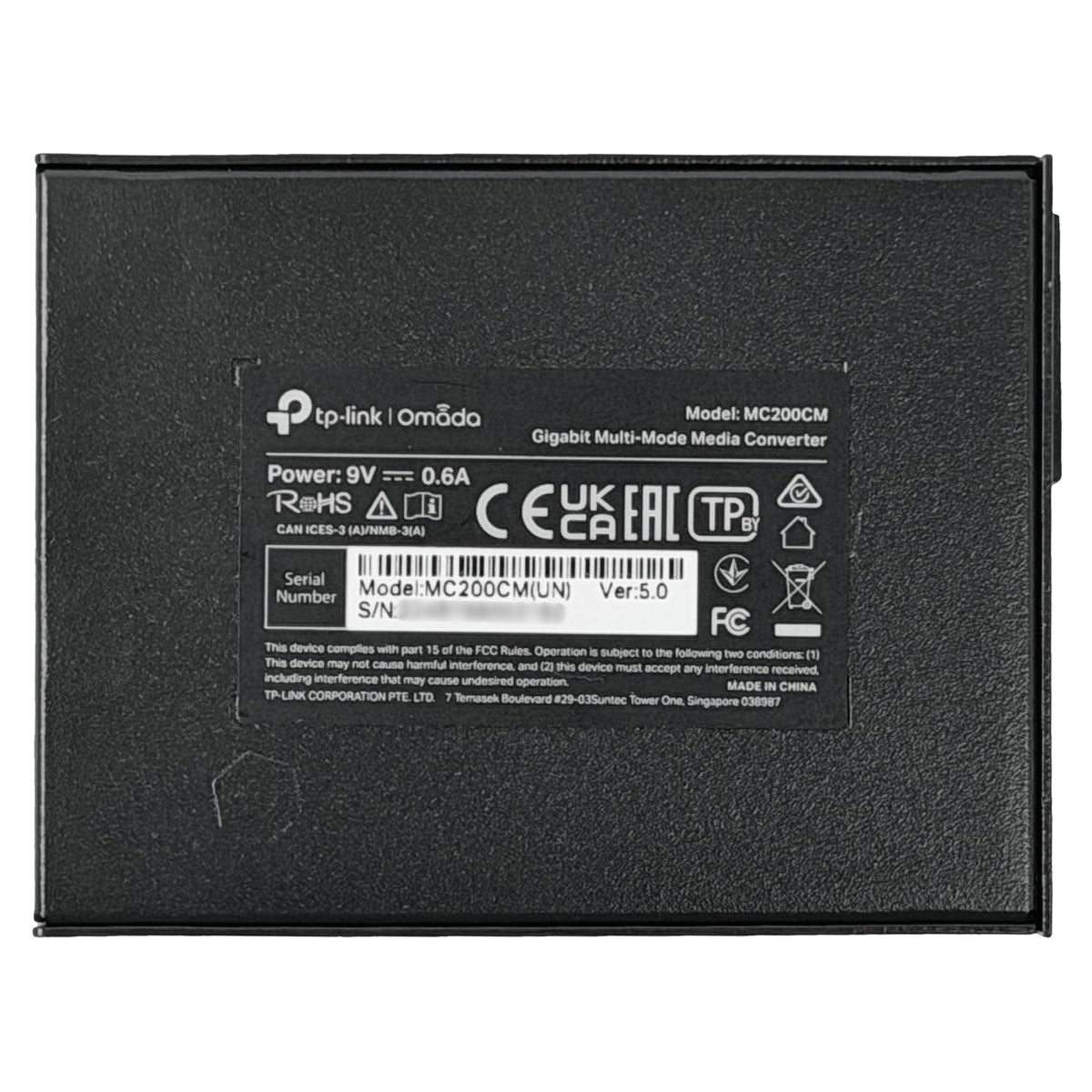 MC200CM TP-LINK solo-1000mbps MM 2-SC 850nm 550mt Transceptor de Medios Convertidor