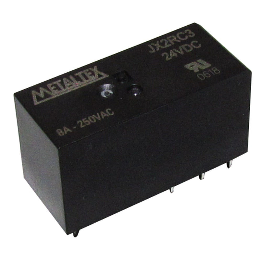Relé industrial miniatura de potencia DPDT hasta 8A serie JX2 - 110VDC