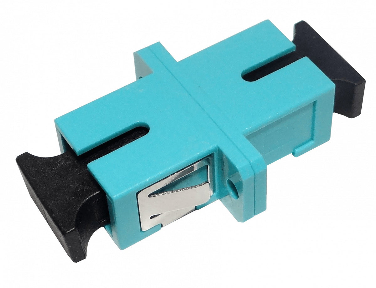 FA3C SC-SC Aqua OM3 SX-Simplex Acoplador para Fibra Adaptador para Panel de Conexiones/Caja